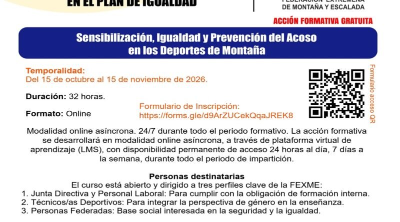 Curso Sensibilización, Igualdad y Prevención del Acoso