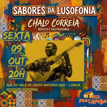 Jantar Sabores da Lusofonia com Chalo Correia