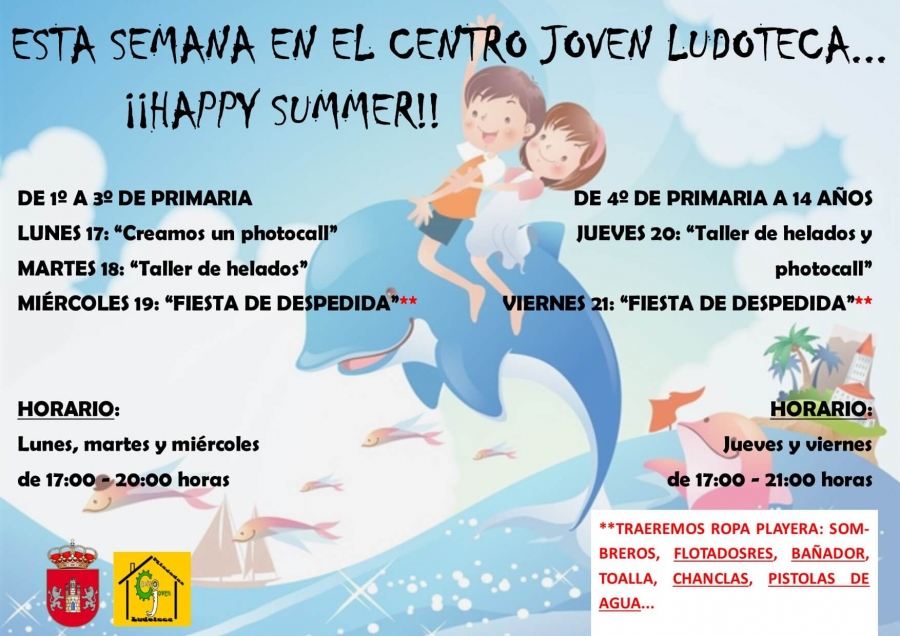 Centro Joven Ludoteca temática: “Happy Summer”