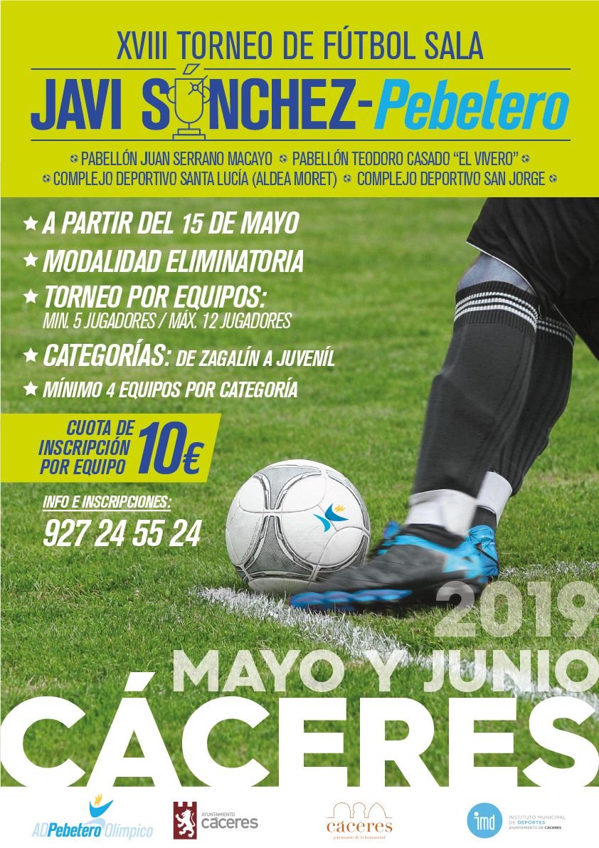 XVIII Torneo de Fútbol Sala ” Javi Sánchez”