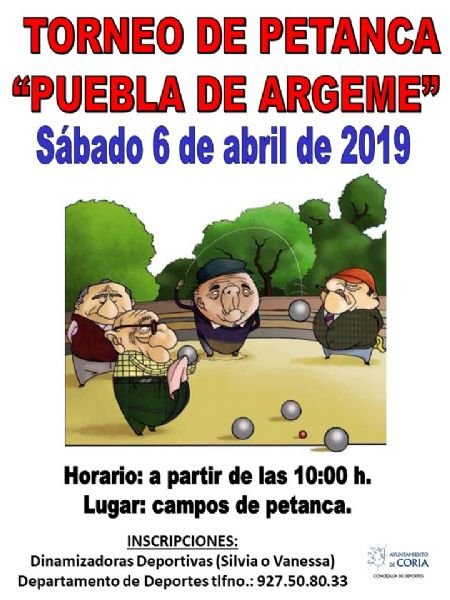 Torneo de Petanca 'Puebla de Argeme'