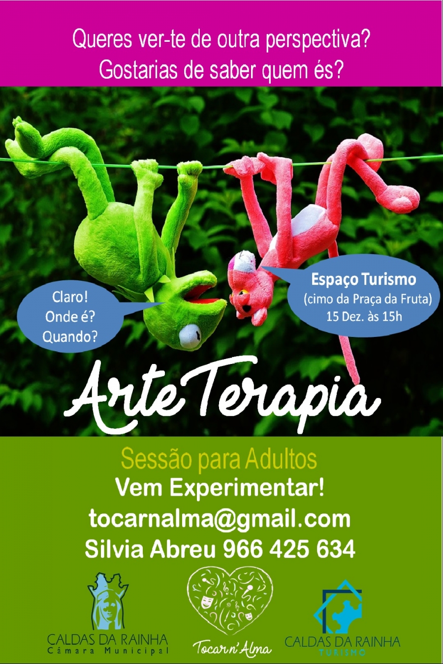 ESPAÇO TURISMO CONVIDA... 'Workshop de Arte Terapia'