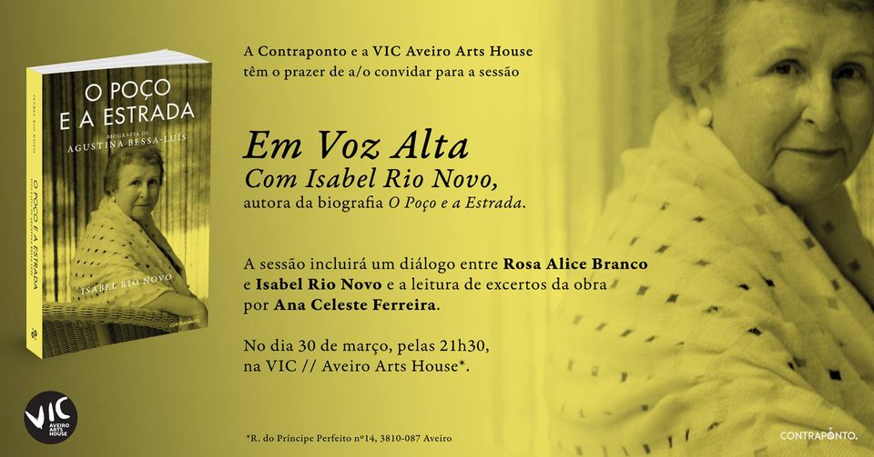 Sessão «Em Voz Alta» com Isabel Rio Novo