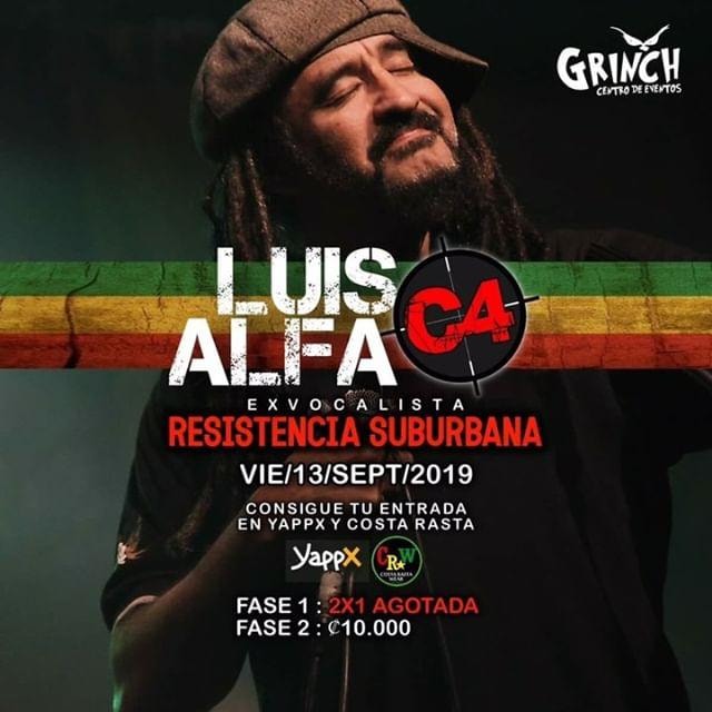 LUIS ALFA! Ex Vocalista de Resistencia Suburbana en Costa Rica