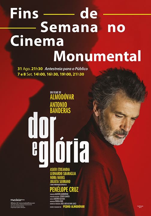 Antestreia: Dor e Glória, de Pedro Almodóvar | Cinema Monumental