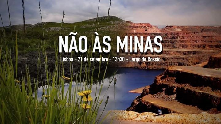 Manifestação contra a febre da mineração em Portugal