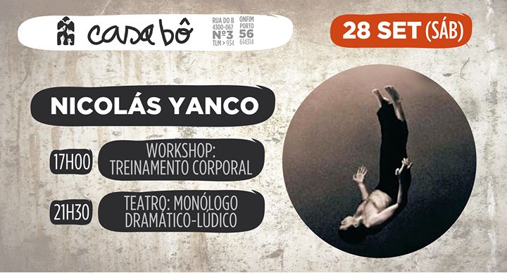 Workshop: Treinamento corporal + Teatro: Monólogo