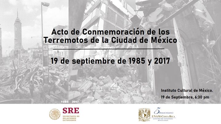 Conmemoración de los Terremotos de la Ciudad de México