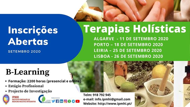 Algarve-Formação Certificada Terapias Holísticas