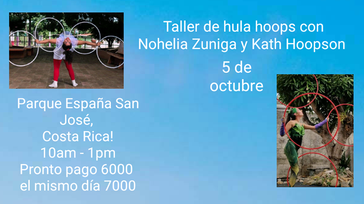 Taller de hula hoop con Nohelia Zuñiga y Kath Hoopson