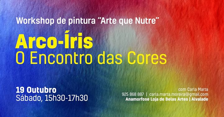 Arco-Íris - O Encontro das Cores. Workshop de Pintura a aguarela