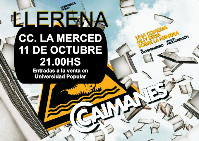 Suripanta Teatro presenta “Caimanes” en Llerena