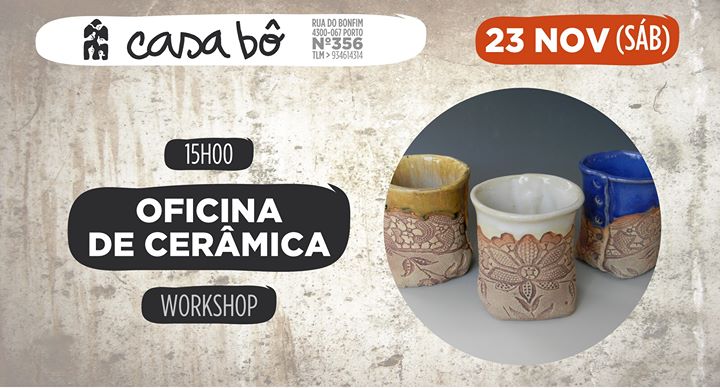Oficina de Cerâmica: “Hora do chá'