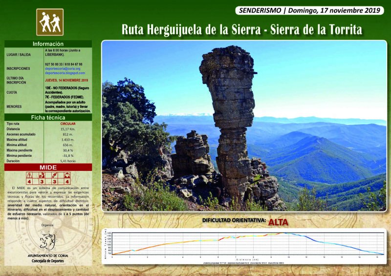 Ruta Herguijuela de la Sierra - Sierra de la Torrit