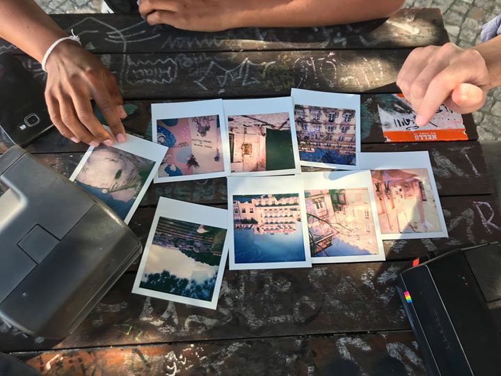 Polaroid tours of Lisbon with vintage cameras