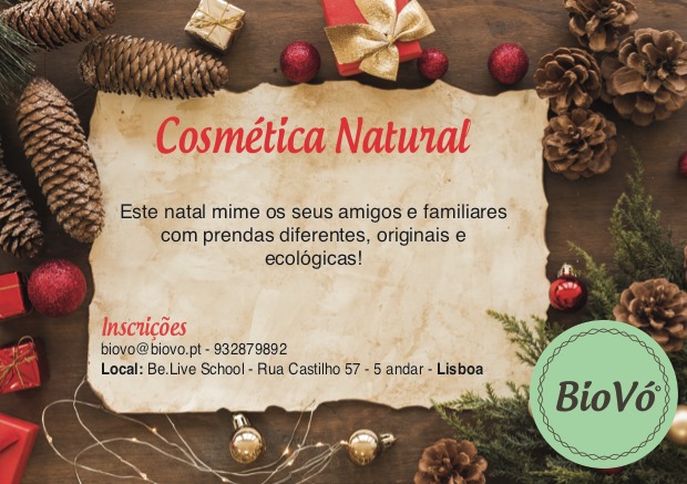 Workshop Cosmética Natural - Especial Natal