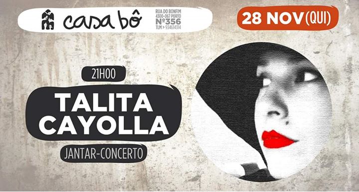 Jantar-Concerto: Talita Cayolla