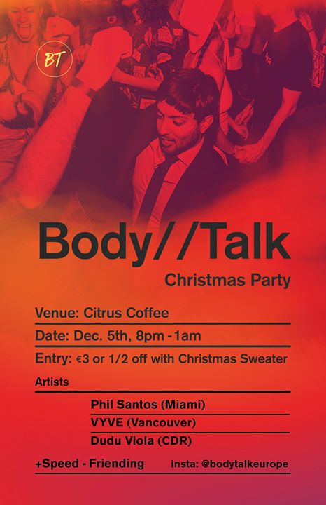 Body//Talk Xmas Party + Speed-friending - EARLY SHOW