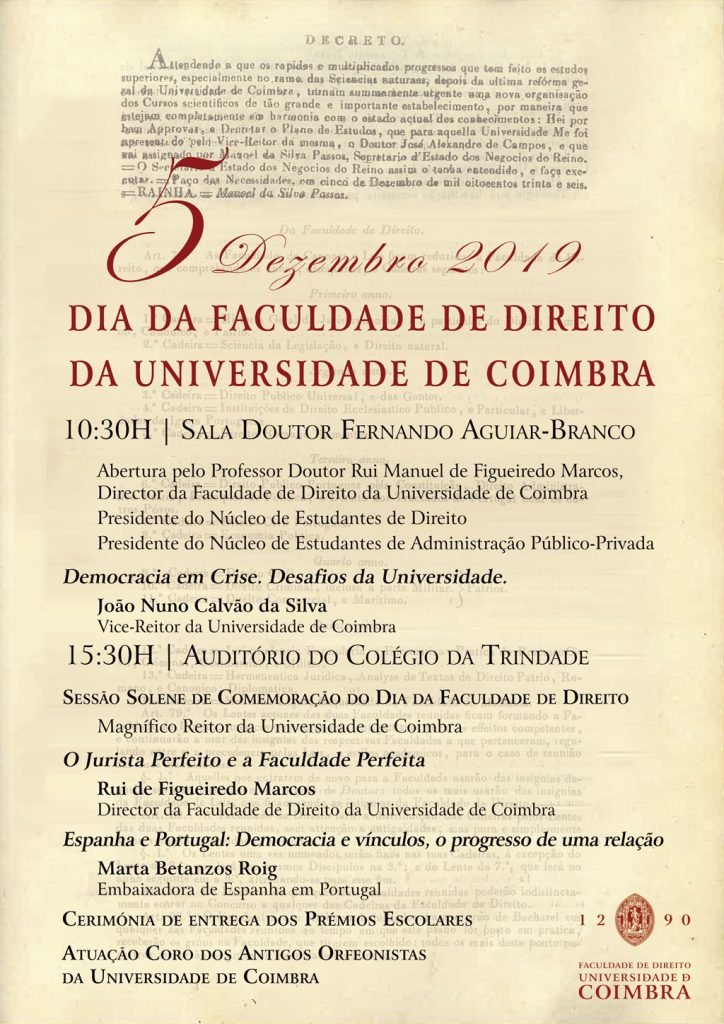 Dia da Faculdade de Direito da Universidade de Coimbra