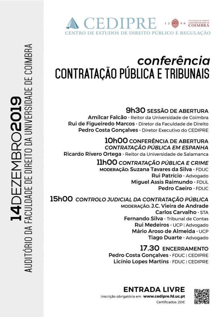 Conferência · Contratação Pública e Tribunais