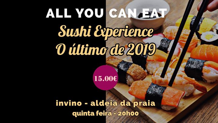 Rodízio de sushi - O Ultimo de 2019 - lugares limitados