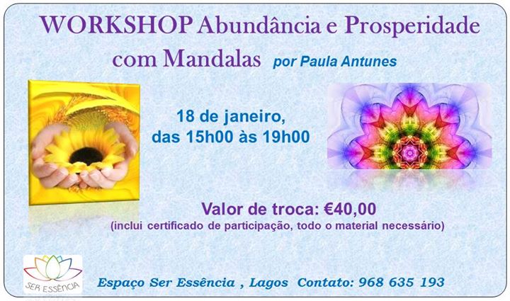 Workshop | Abundância e Prosperidade com Mandalas