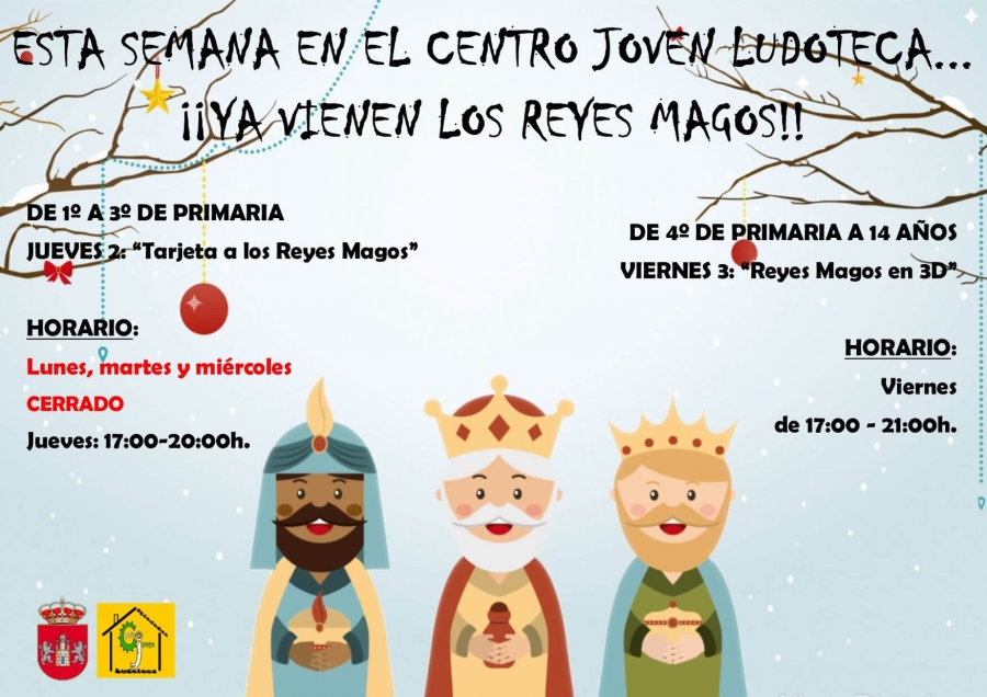 Centro Joven Ludoteca temática: Ya vienen los Reyes