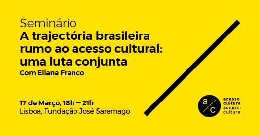 Cancelado - A trajectória brasileira rumo ao acesso cultural