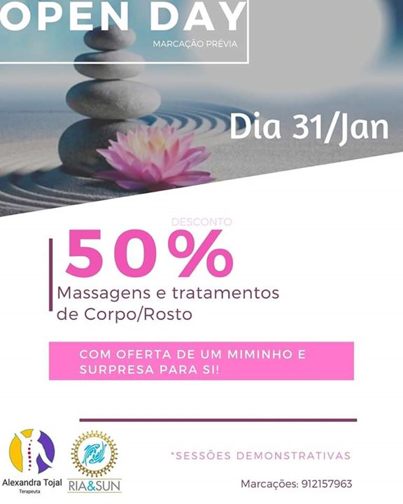 OPEN DAY de Massagens em Aveiro