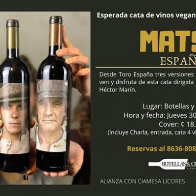 Cata Vinos veganos MATSU España