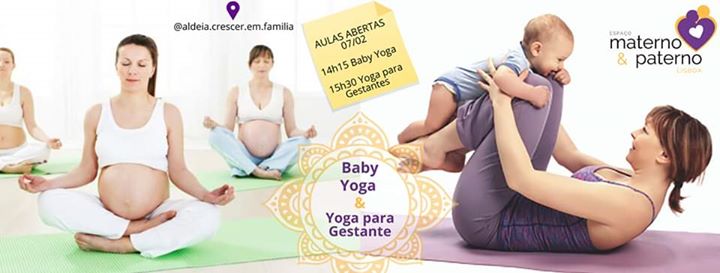 07/02 - Yoga Para Gestante & Baby Yoga - Aula Aberta