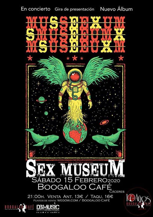 Sex Museum concierto en Boogaloo Cáceres.