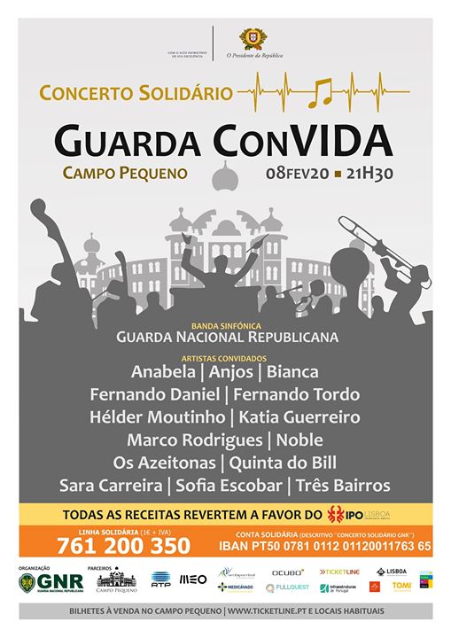 Concerto Solidário «Guarda ConVIDA» em prol do IPO Lisboa