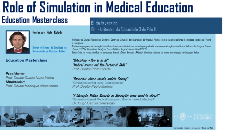 Education Masterclass – “Role of Simulation in Medical Education”