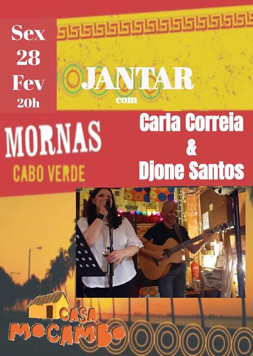 Jantar com Mornas - Cabo Verde com Carla Correia & Djone Santos