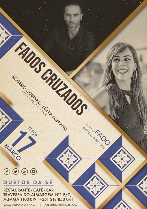 Fados Cruzados | Rogério Godinho (piano/voz) & Sonia Soprano