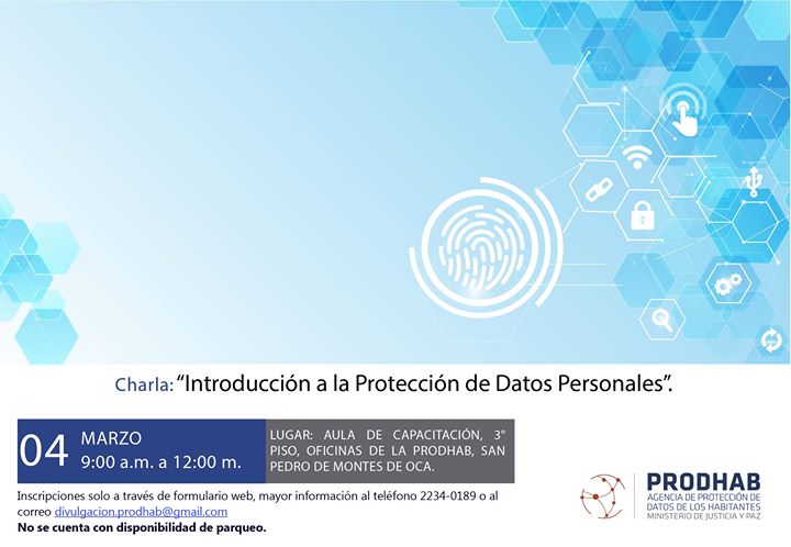 Charla: "Introducción a la Protección de Datos Personales".
