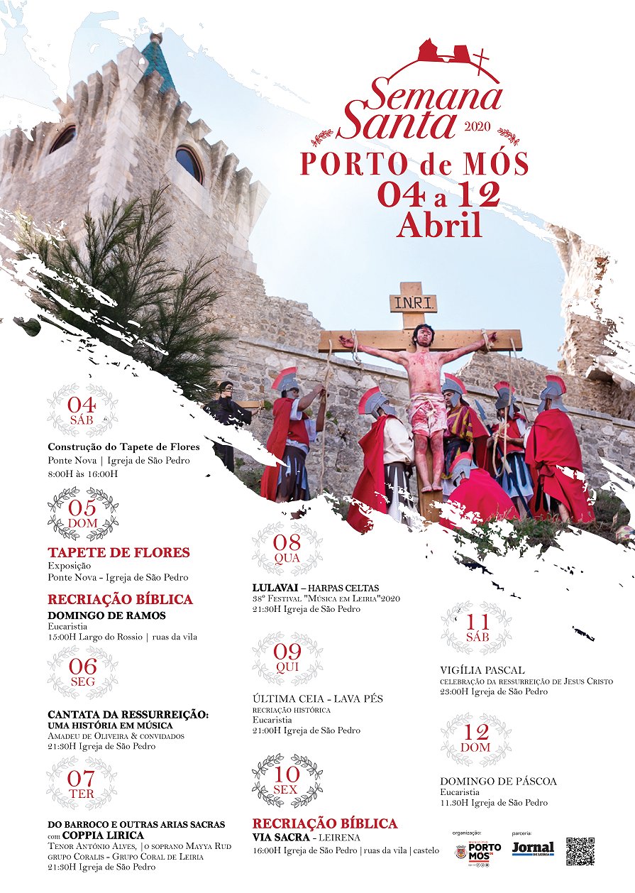 Celebrações da Semana Santa de Porto de Mós 2020 -  CANCELADO