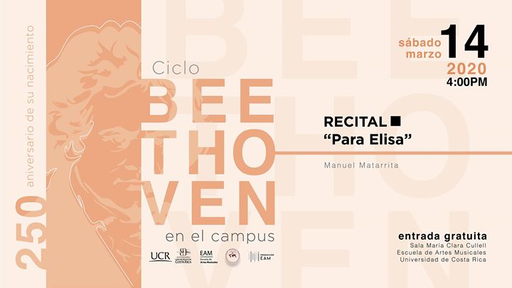 Recital "Para Elisa"- Apertura ciclo Beethoven en el campus