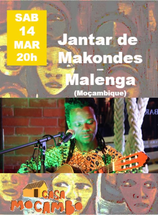 Jantar de Makondes com Malenga, musica de Moçambique