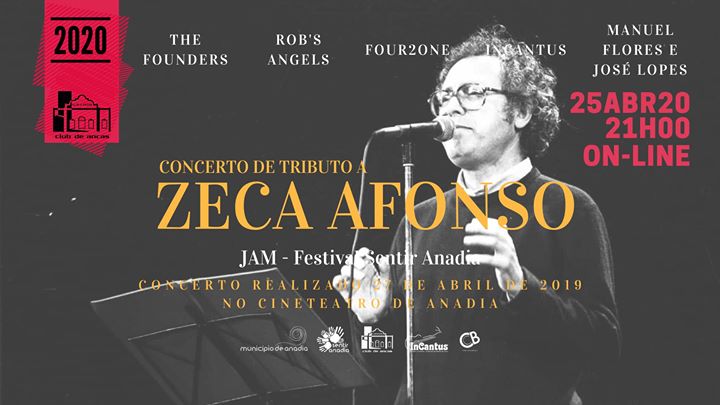 Transmissão Concerto On-line - Tributo a Zeca Afonso