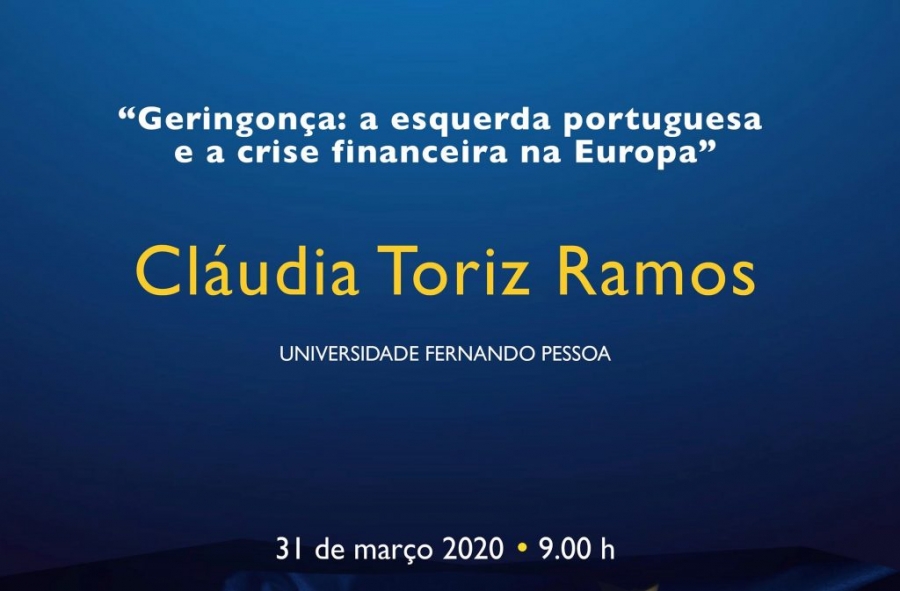 Videoconferência “Geringonça: A Esquerda Portuguesa e a Crise Financeira na Europa”
