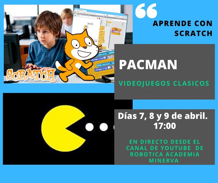 Pacman (Videojuegos clásicos en Scratch) Actividad Online