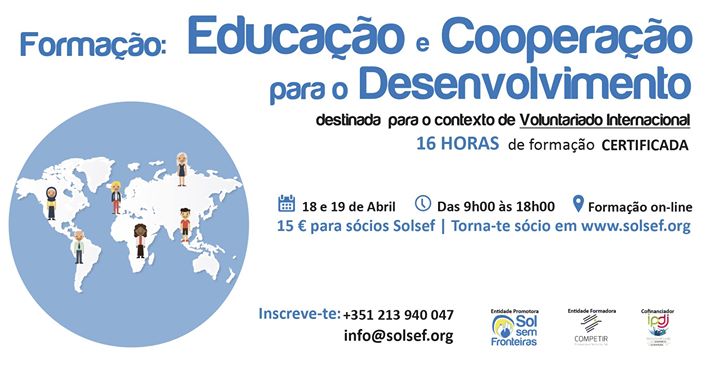Formação on-line| Educação e Cooperação para o Desenvolvimento