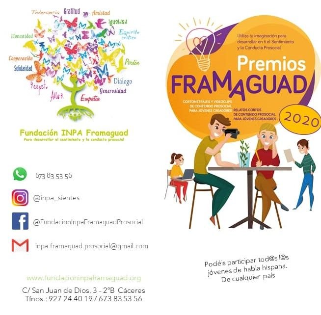 Premios Framaguad: Concurso de relatos cortos de contenido prosocial para jóvenes creadores