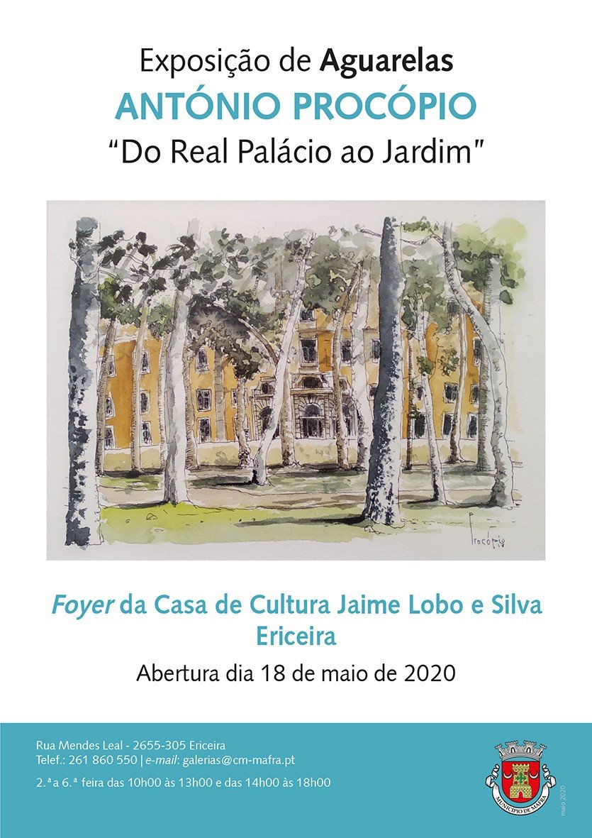 Exposição de Aguarelas 'Do Real Palácio ao Jardim', de António Procópio
