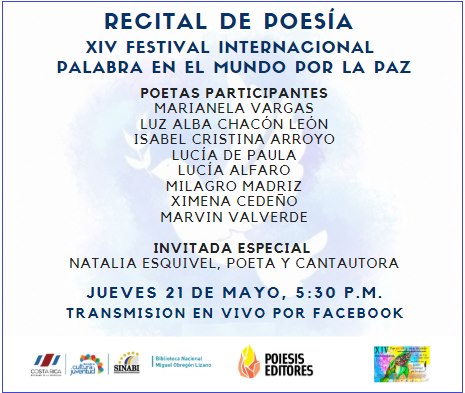 Recital de Poesía XIV Festival Internacional Palabra en el Mundo