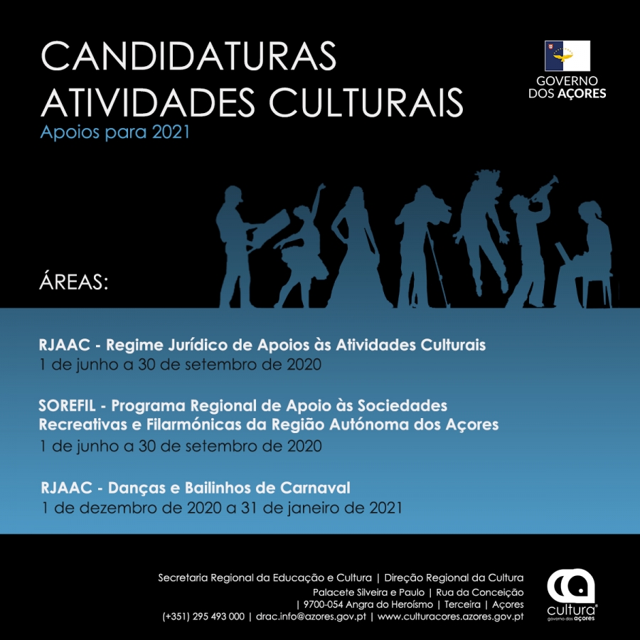 Candidaturas - Apoios para Atividades Culturais 2021
