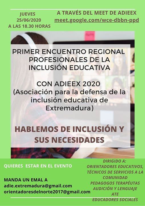 Primer Encuentro Regional Virtual Inclusión Educativa