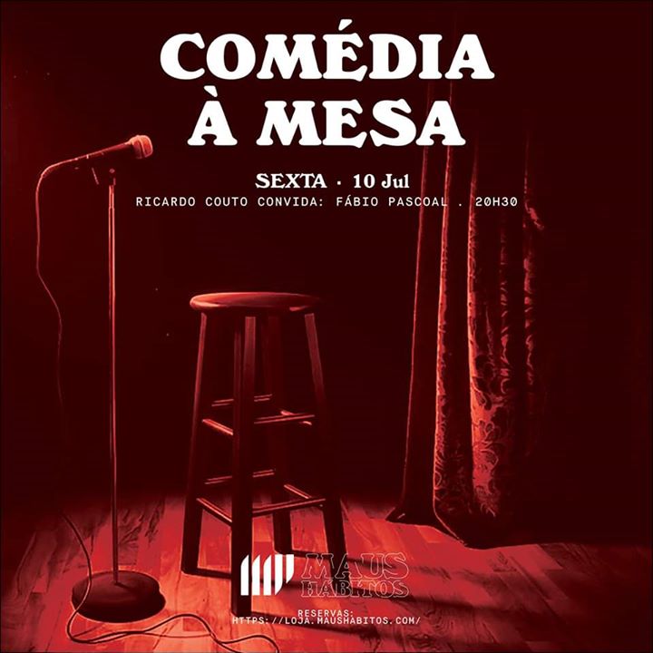 [Esgotado] Comédia à Mesa // Ricardo Couto convida Fábio Pascoal